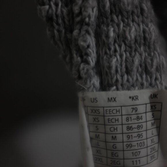 COPY - Joe Fresh grey knitted heather open cardigan 100% cotton size XL - Picture 9 of 11